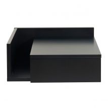Table de chevet murale noire avec tiroir NASTY