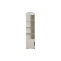 Miliboo - Bibliothèque blanche 1 porte 3 étagères L46 cm ANTONIN
