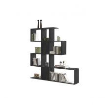 Miliboo - Bibliothèque ouverte séparateur design noir L139 cm COMO