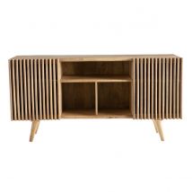 Miliboo - Buffet en bois manguier massif 2 portes coulissantes L140 cm ALBA