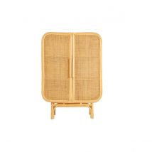 Miliboo - Buffet en rotin 2 portes L80 cm LUWAK