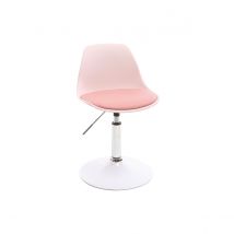Miliboo - Chaise de bureau design enfant rose STEEVY