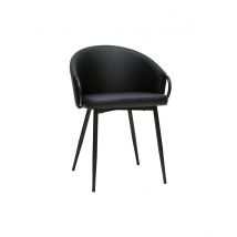 Miliboo - Chaise design noire PRECIO