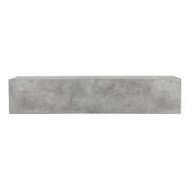Miliboo - Élément mural TV horizontal finition béton L138 cm ETERNEL
