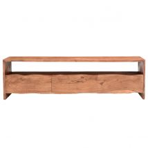 Miliboo - Meuble TV en bois massif 3 tiroirs L180 cm BOHEMIAN