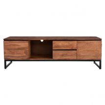 Miliboo - Meuble TV en bois massif L160 cm HOORN