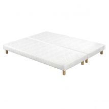 Miliboo - Sommiers tapissiers blancs 80x200 cm (lot de 2) JAMI