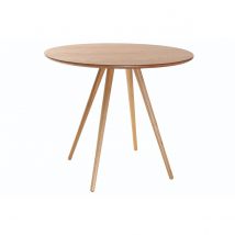 Miliboo - Table à manger ronde bois clair D90 cm ARTIK