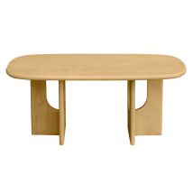Miliboo - Table basse design bois clair manguier massif L100 cm MASSARI