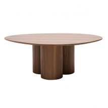 Miliboo - Table basse design bois foncé noyer L100 cm HOLLEN
