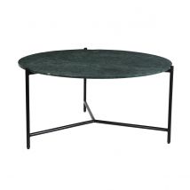 Miliboo - Table basse design ronde en marbre vert D90 cm BUMCELLO