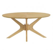 Miliboo - Table basse ovale bois clair chêne L90 cm DIELLI