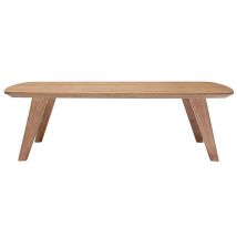 Miliboo - Table basse rectangulaire scandinave bois clair L120cm FIFTIES