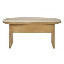Miliboo - Table basse relevable design haricot avec rangement en bois manguier massif L95 cm KOKOA