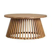 Miliboo - Table basse ronde en bois massif D80 cm - NASSAU