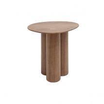 Miliboo - Table d'appoint design bois foncé noyer L44 cm HOLLEN