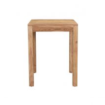 Miliboo - Table de bar haute extensible carrée en bois massif L80-135 cm BALTO