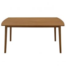 Miliboo - Table de jardin rectangulaire en bois massif L160 cm CANOPEE