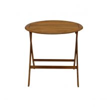 Miliboo - Table de jardin ronde bois massif D80 cm CANOPEE