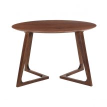 Miliboo - Table design ronde en bois massif L115 cm BANDOL