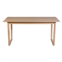 Miliboo - Table extensible rallonges intégrées rectangulaire bois clair chêne L160-240 cm LAHO