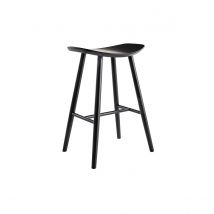 Miliboo - Tabouret de bar bois noir H65 cm DEMORY