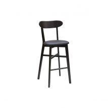 Miliboo - Tabouret de bar vintage noir H75 cm DOVE