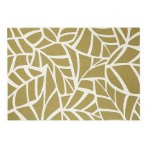 Miliboo - Tapis intérieur extérieur blanc crème et vert 123 x 180 cm GARANCE