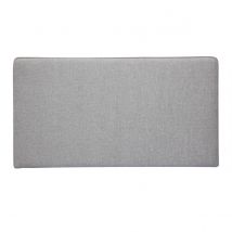 Miliboo - Tête de lit à suspendre en tissu gris L140 cm LILY