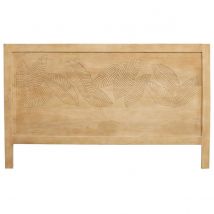 Miliboo - Tête de lit en bois manguier massif gravé L165 cm VIBES