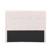 Miliboo - Tête de lit en tissu beige crème L160 cm CLOVIS