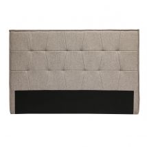 Miliboo - Tête de lit en tissu taupe L170 cm SUKA
