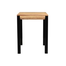 Ausziehbarer Bar-Tisch aus Akazie und Metall L80-135 cm TRAP