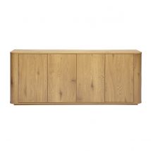 Buffet in hellem Holz Eiche, 4 Türen, L180 cm NEGAN