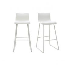 Design-Barhocker Weiß 76 cm (2er-Set) ONA