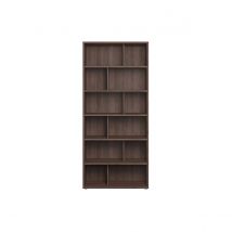 Design-Bücherregal mit dunkler Nussbaumholz-Fertigung B92 cm EPURE