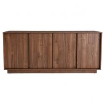 Design-Sideboard glänzend Walnussoptik L180 cm COMO