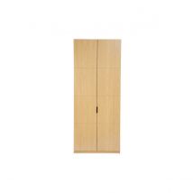 Kleiderschrank mit Kleiderstange, Eichenholz-Finish, L90 cm GARENCE