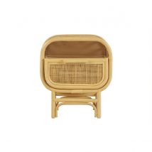 Nachttisch mit Rattan-Schublade L45 cm LUWAK