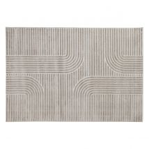 Rechteckiger beige Grafikteppich 160 x 230 cm MAGNUS