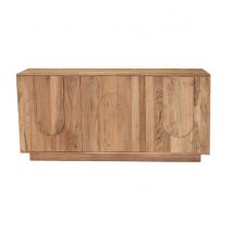 Sideboard aus Massivholz mit Relief 3 Türen B160 cm ARK
