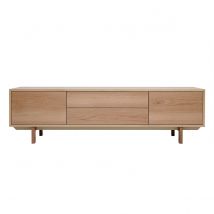 Skandinavisches TV-Möbel aus hellem Holz B180cm SID