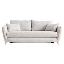 Sofa skandinavisch 3 Plätze hellgrau-meliert CREEP