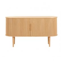 Vintage-Sideboard aus hellem Eichenholz mit 2 Schiebetüren B138 cm EPIC