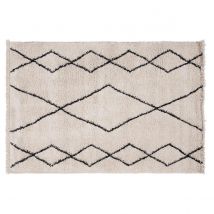 Alfombra de cama de estilo bereber 60 × 120 cm TRIBU