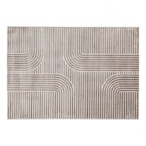 Alfombra gráfica rectangular taupe 160 x 230 cm MAGNUS