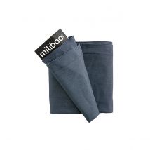 Funda de puff gigante en algodón azul jean BIG MILIBAG