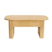 Mesa baja elevable rectangular de madera de mango maciza L100 cm LATIGO