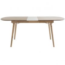 Mesa de comedor extensible en madera clara L150-180 cm SHELDON