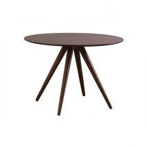 Mesa de comedor redonda diseño nogal D106 WALFORD
